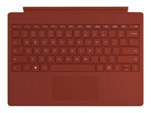 Microsoft Surface Pro Signature Type Cover - keyboard - with trackpad - English - poppy red