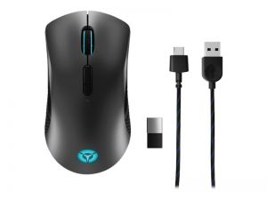Lenovo Legion M600 Gaming Mouse - mouse - Bluetooth, 2.4 GHz, USB 2.0 - black, iron grey